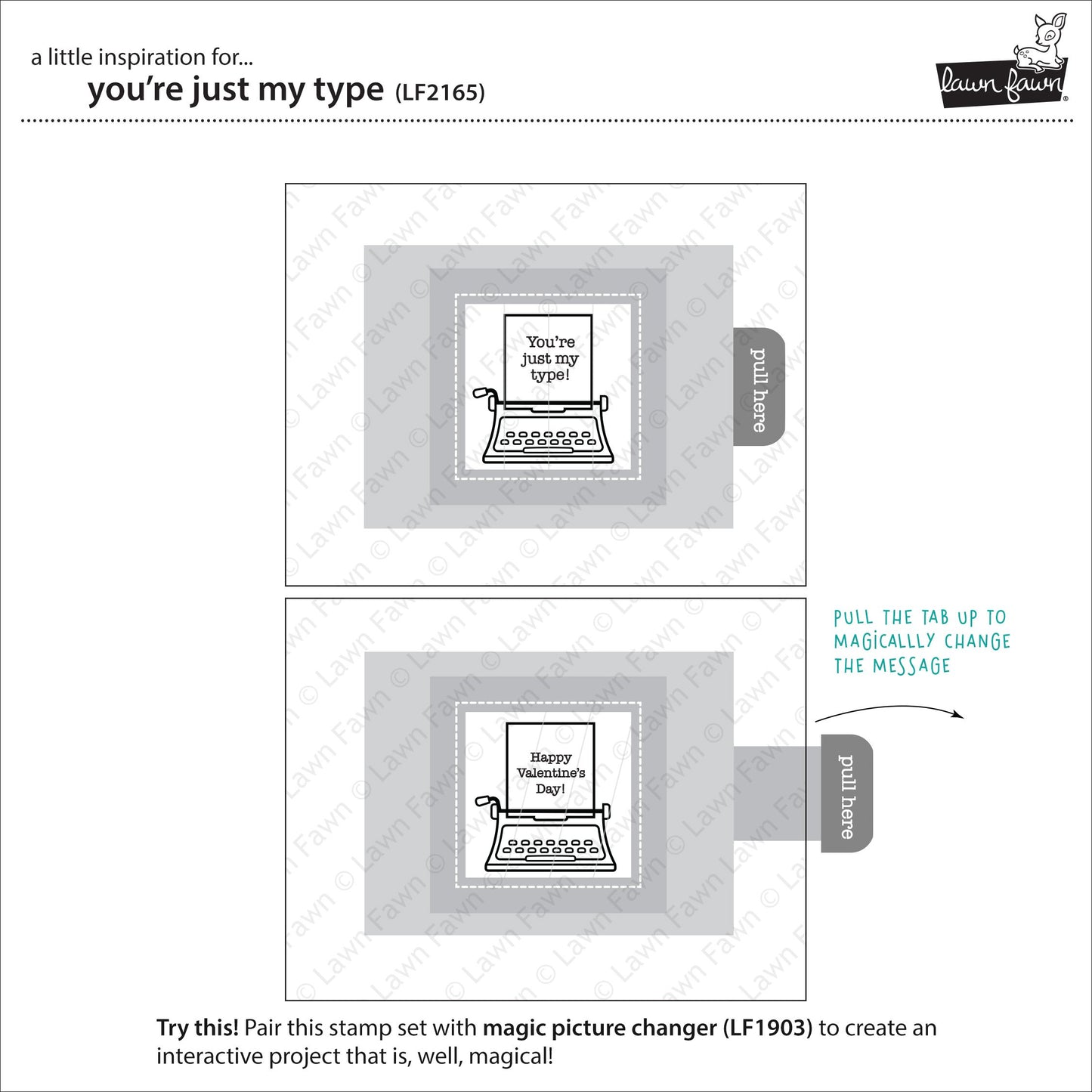 Lawn Fawn - You're Just My Type