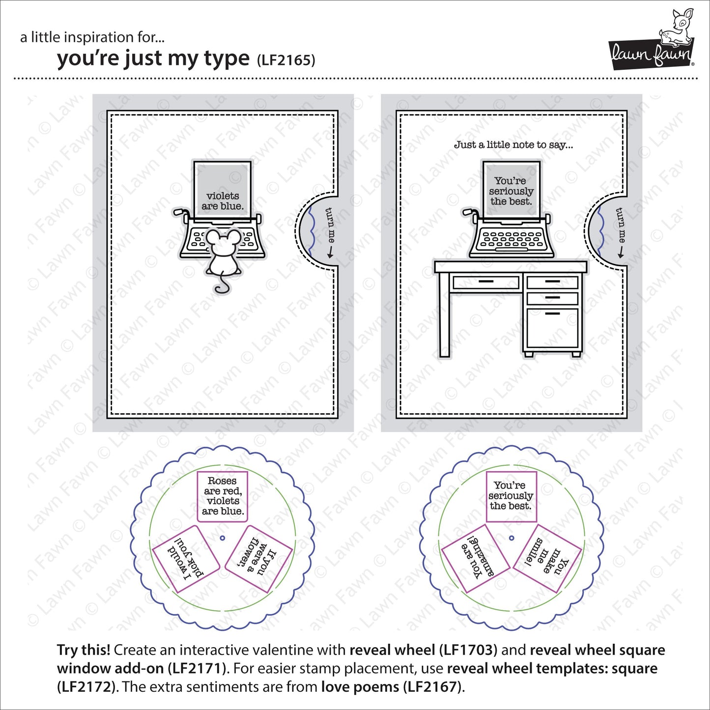 Lawn Fawn - You're Just My Type