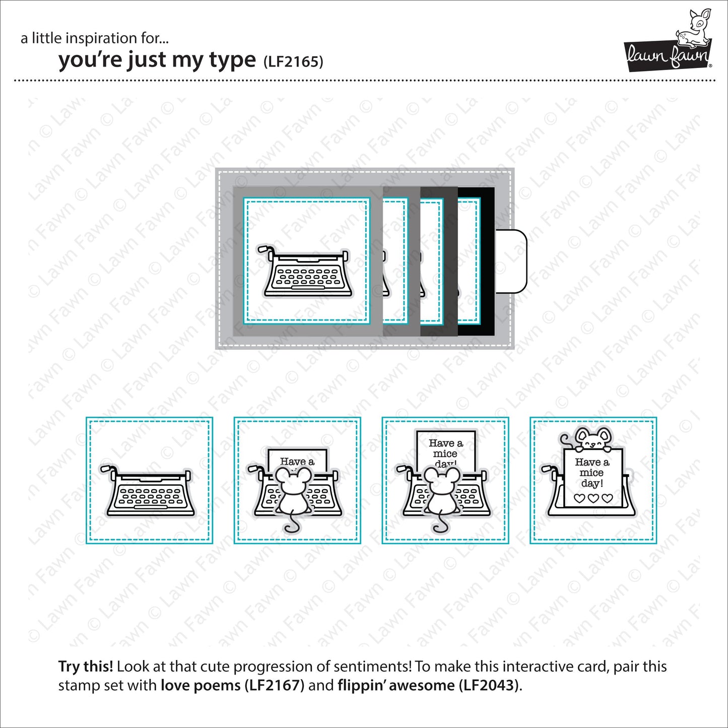 Lawn Fawn - You're Just My Type