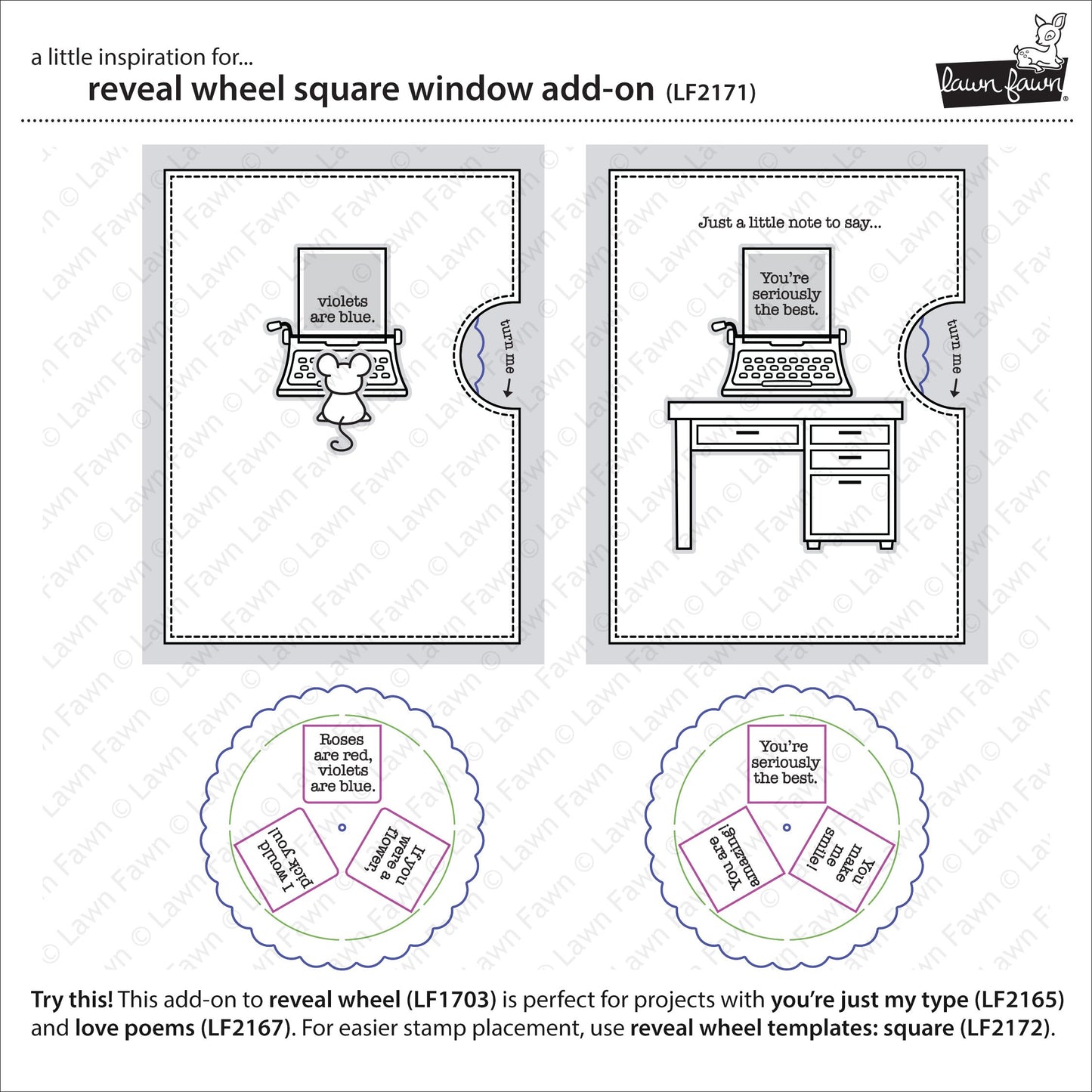 Lawn Fawn - Reveal Wheel Square Window Add-On
