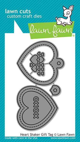 Lawn Fawn - Heart Shaker Gift Tag
