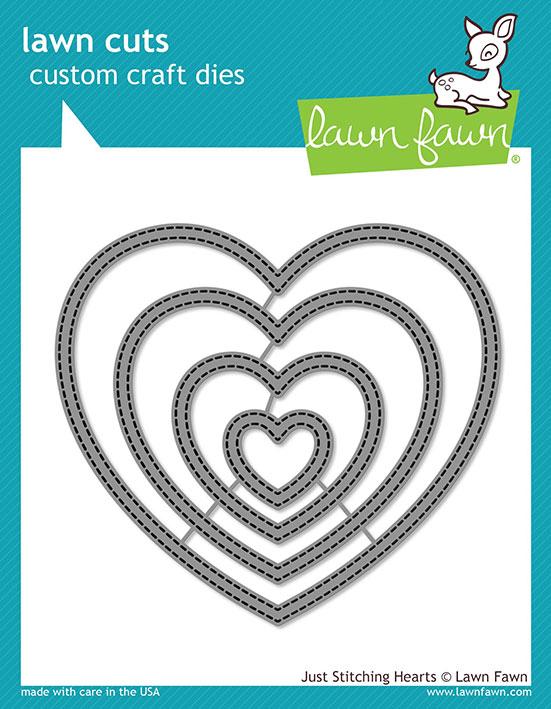 Lawn Fawn - Just Stitching Hearts