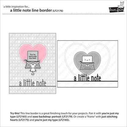 Lawn Fawn - a Little Note Line Border