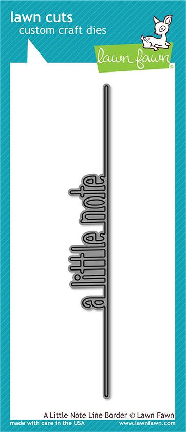 Lawn Fawn - a Little Note Line Border