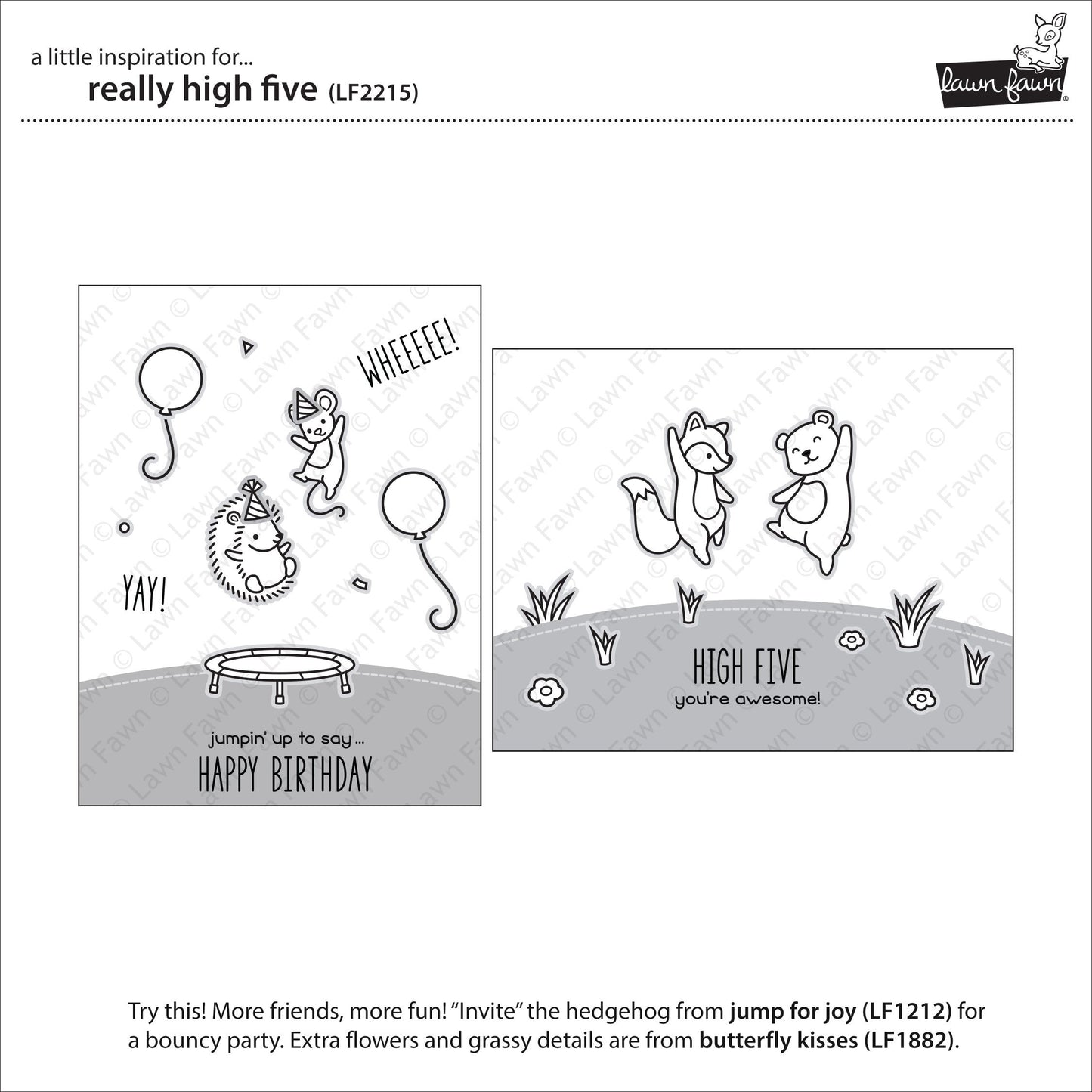 Lawn Fawn - Really High Five