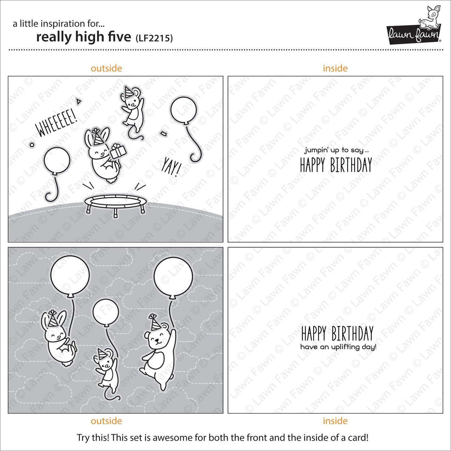 Lawn Fawn - Really High Five