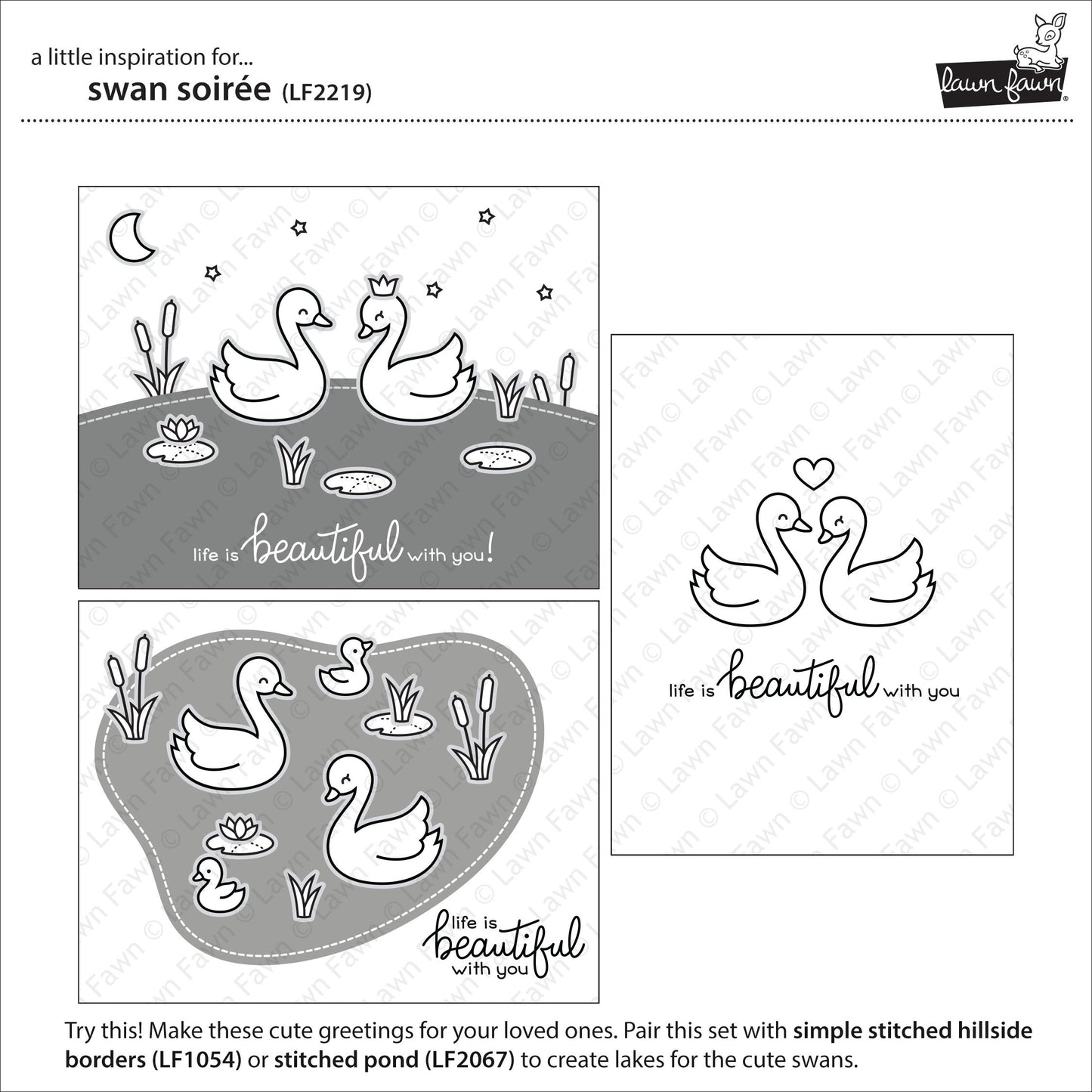 Lawn Fawn - Swan Soirée