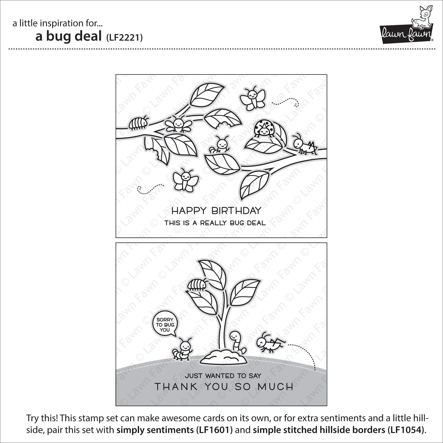 Lawn Fawn - a Bug Deal