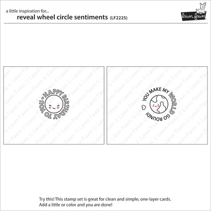 Lawn Fawn - Reveal Wheel Circle Sentiments