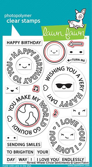 Lawn Fawn - Reveal Wheel Circle Sentiments - Lawn Cuts