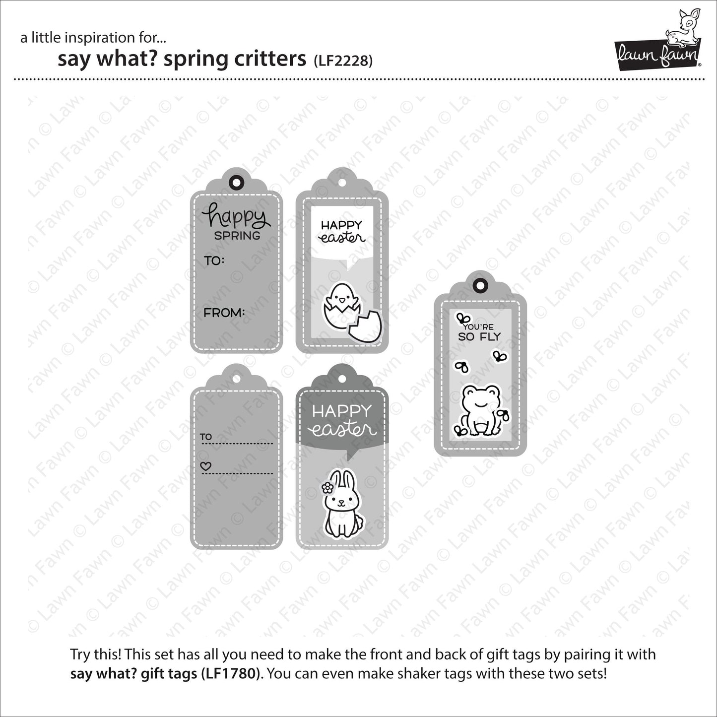 Lawn Fawn - Say What? Spring Critters
