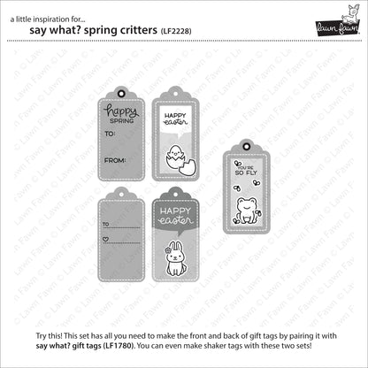 Lawn Fawn - Say What? Spring Critters