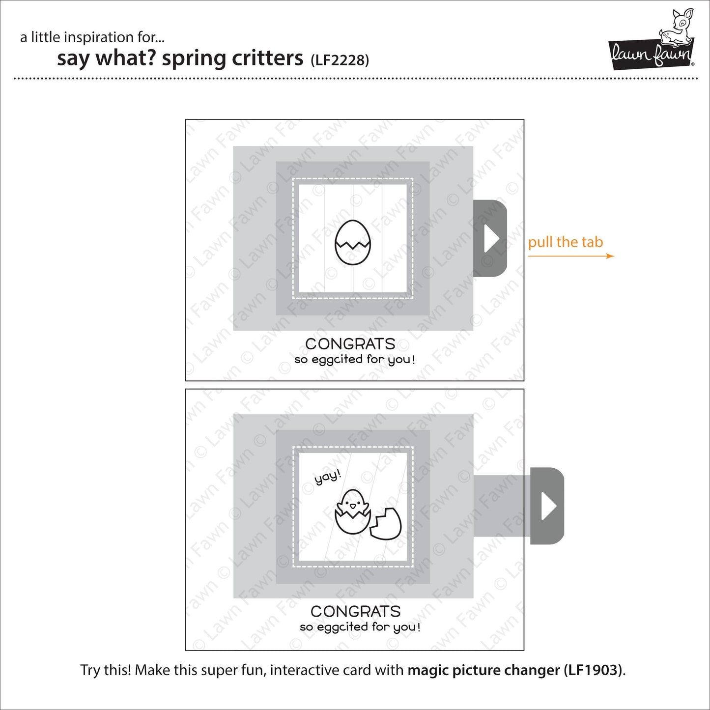 Lawn Fawn - Say What? Spring Critters