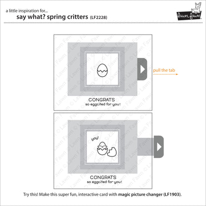 Lawn Fawn - Say What? Spring Critters