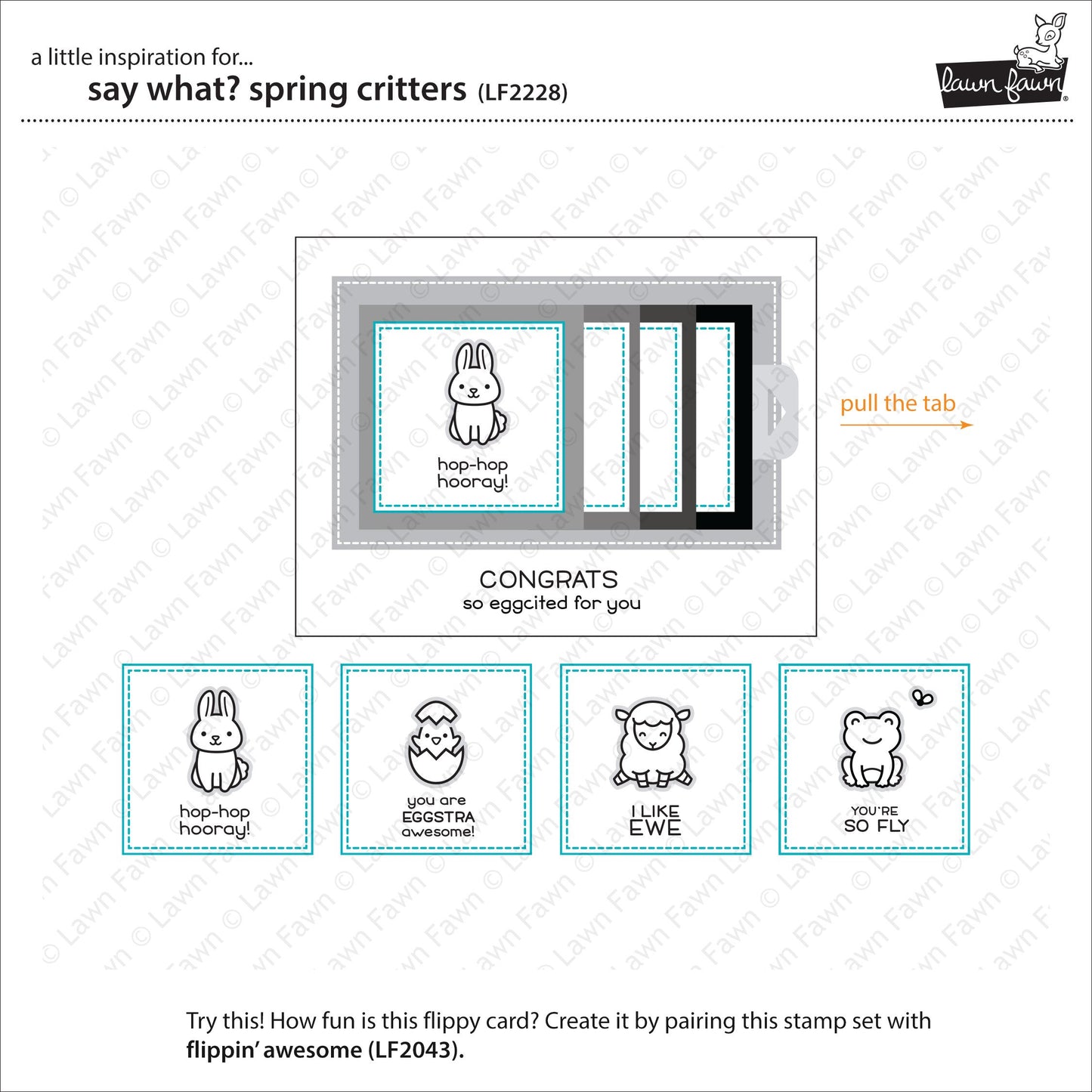 Lawn Fawn - Say What? Spring Critters