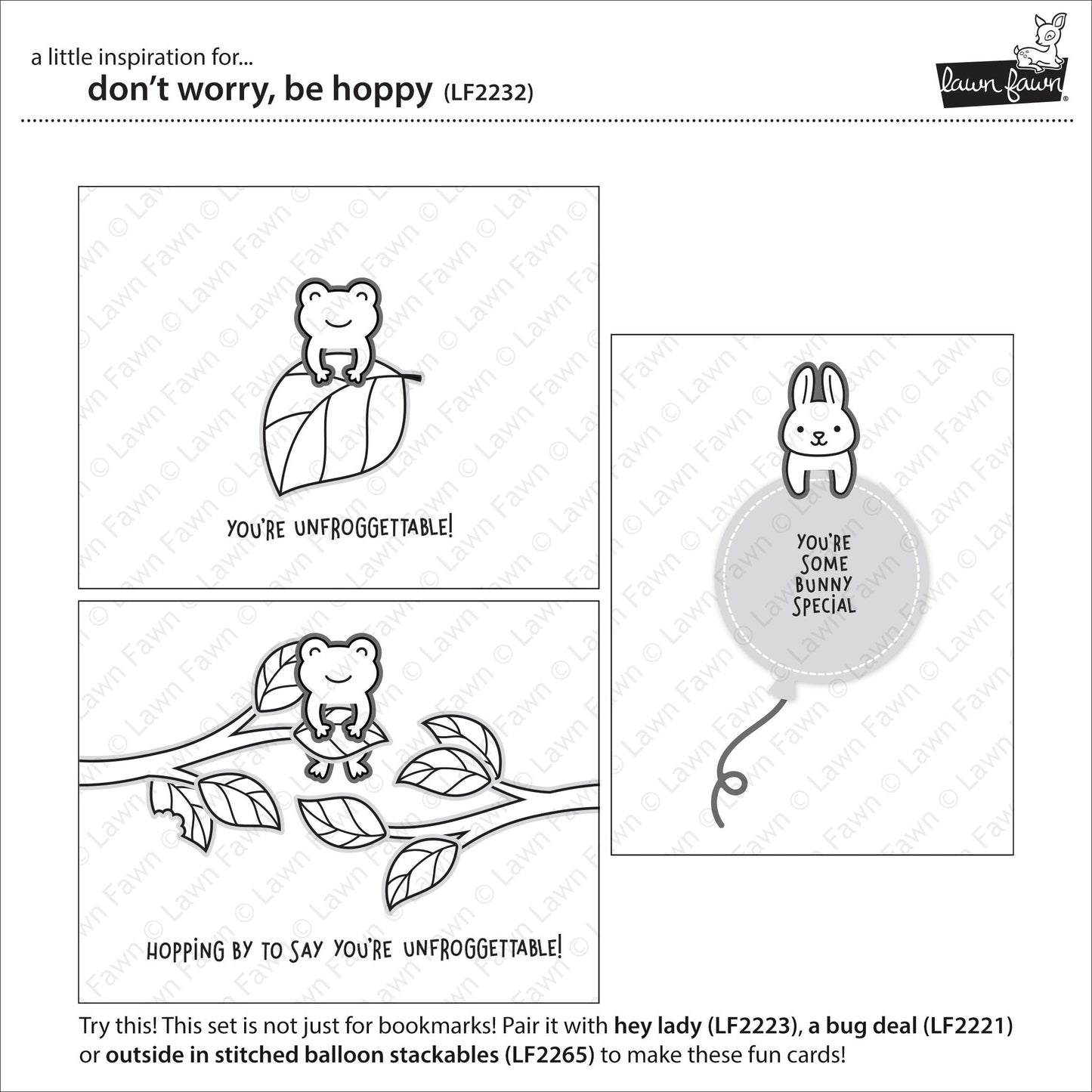 Lawn Fawn - Don't Worry, Be Hoppy