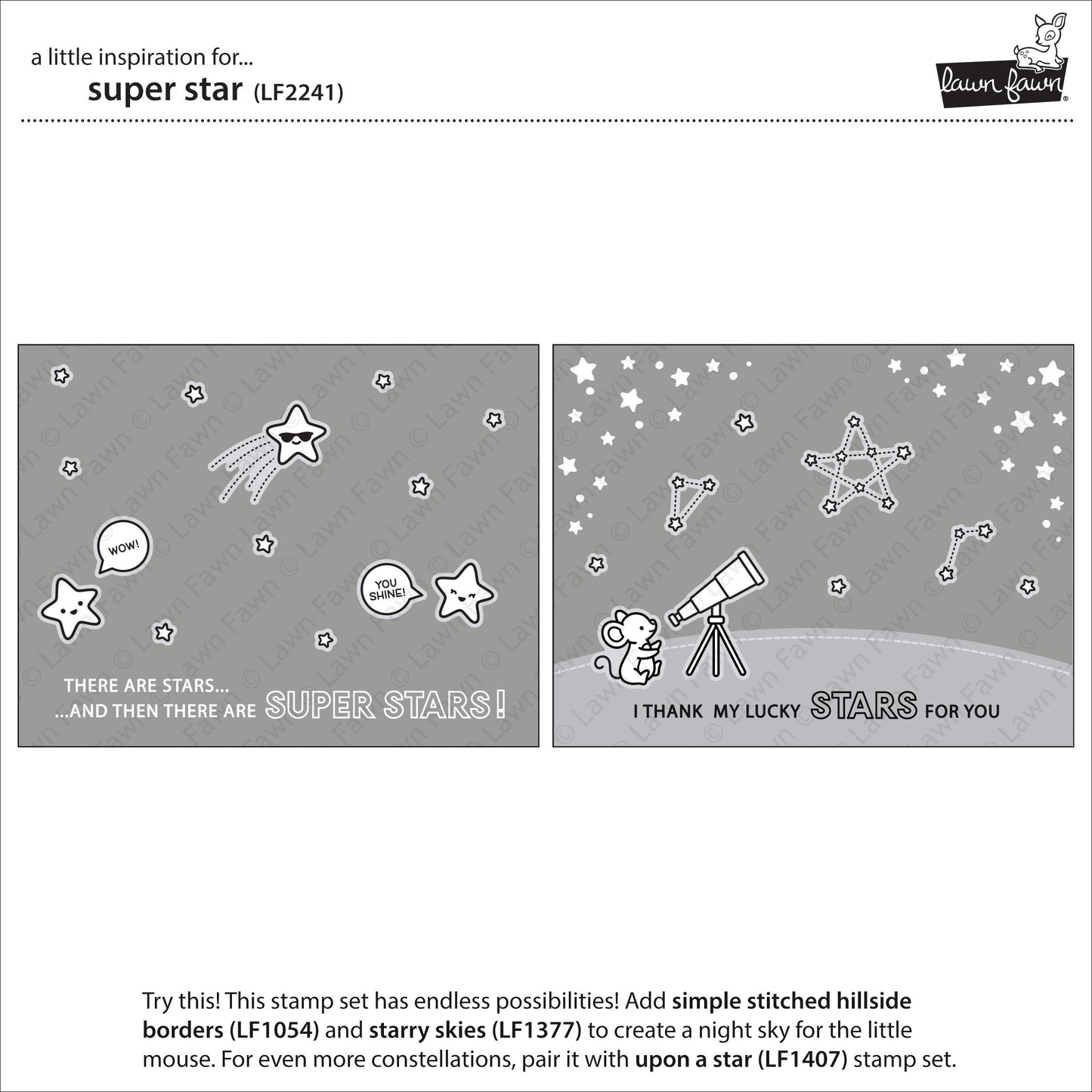 Lawn Fawn - Super Star