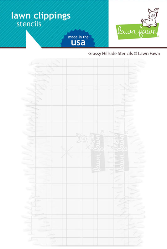 Lawn Fawn - Grassy Hillside Stencils (3pcs)