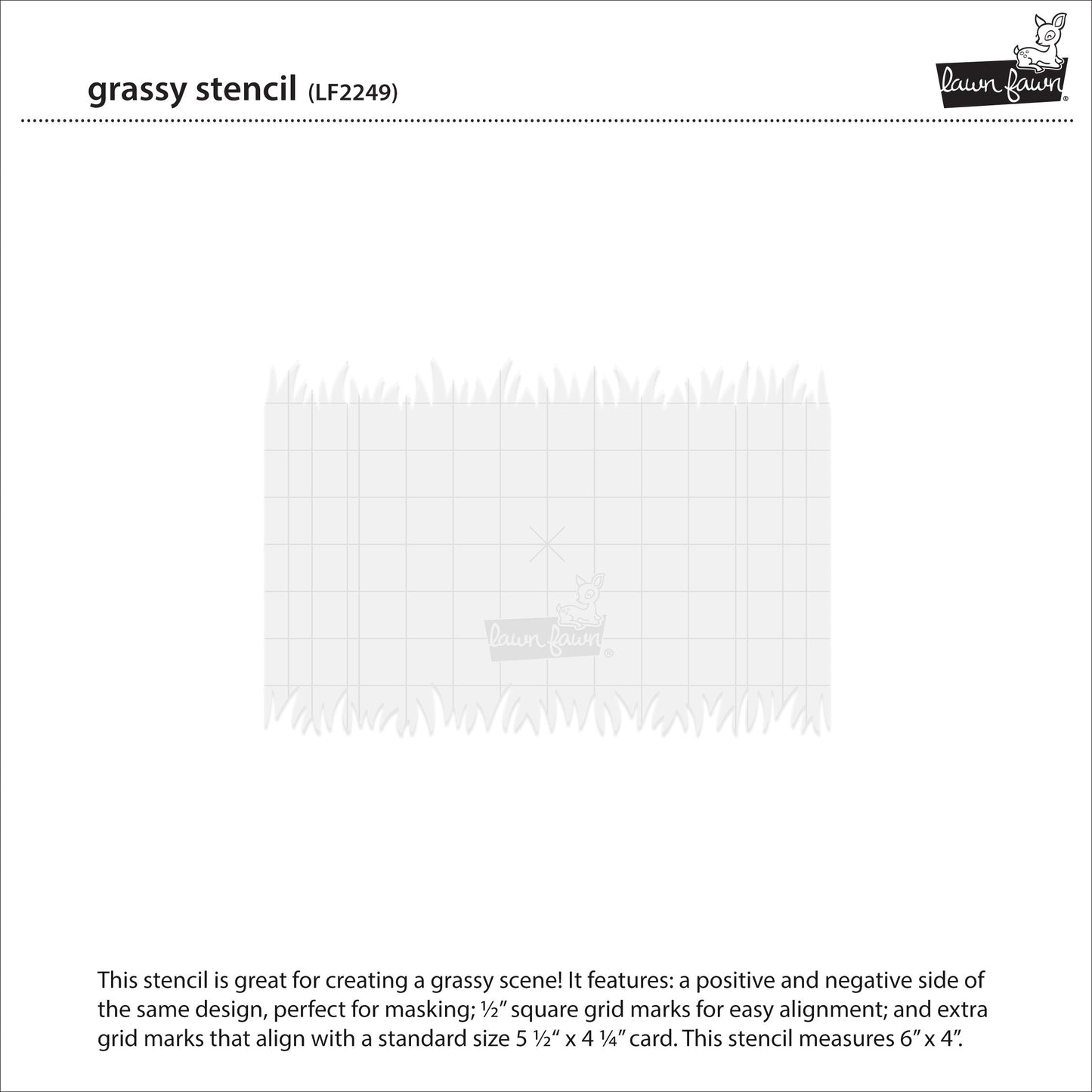Lawn Fawn - Grassy Stencil