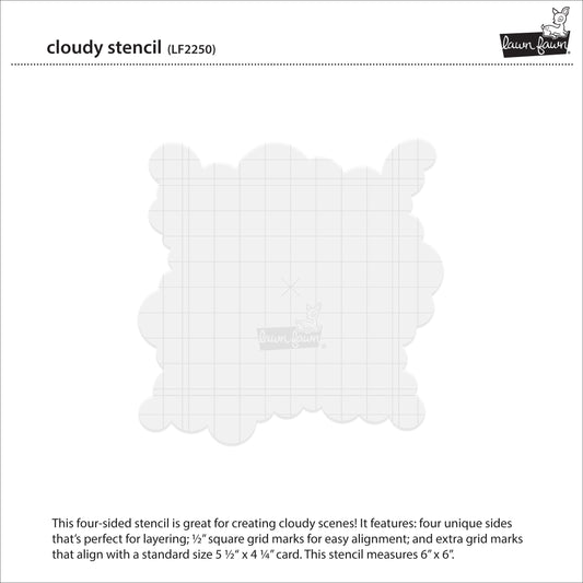 Lawn Fawn - Cloudy Stencil