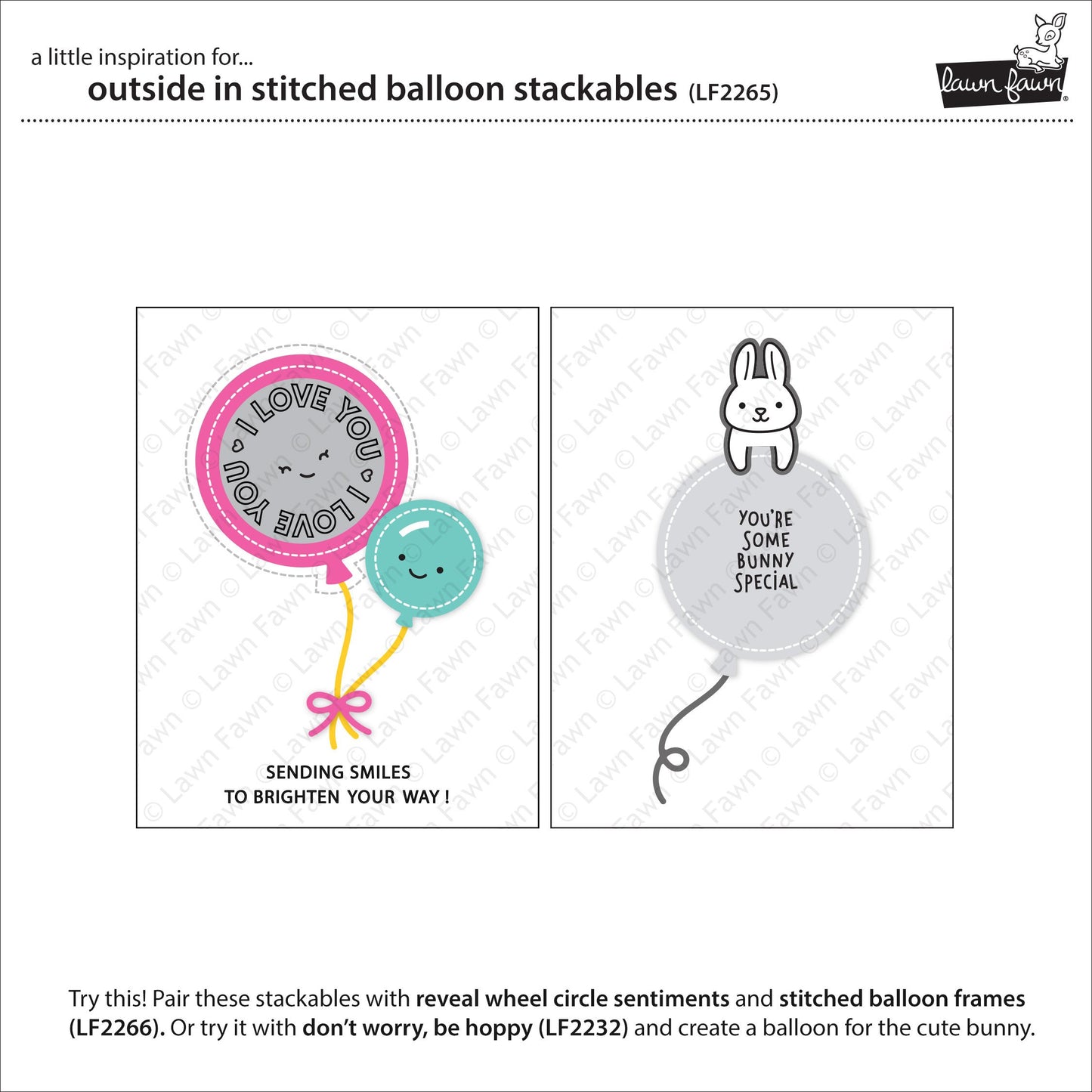Lawn Fawn - Outside In Stitched Balloon Stackables