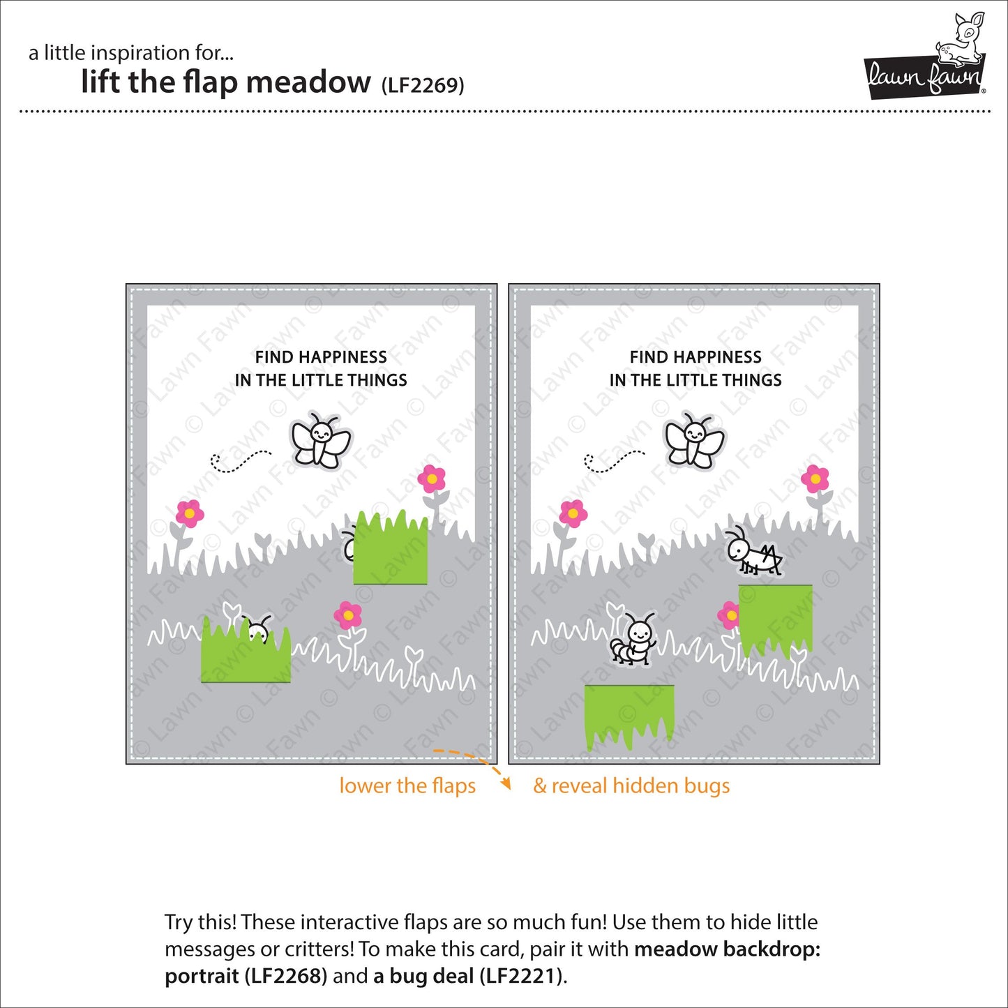 Lawn Fawn - Lift The Flap Meadow