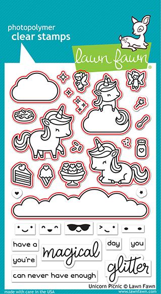 Lawn Fawn - Unicorn Picnic - Lawn Cuts