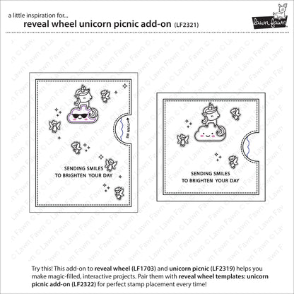 Lawn Fawn - Reveal Wheel Unicorn Picnic Add-On