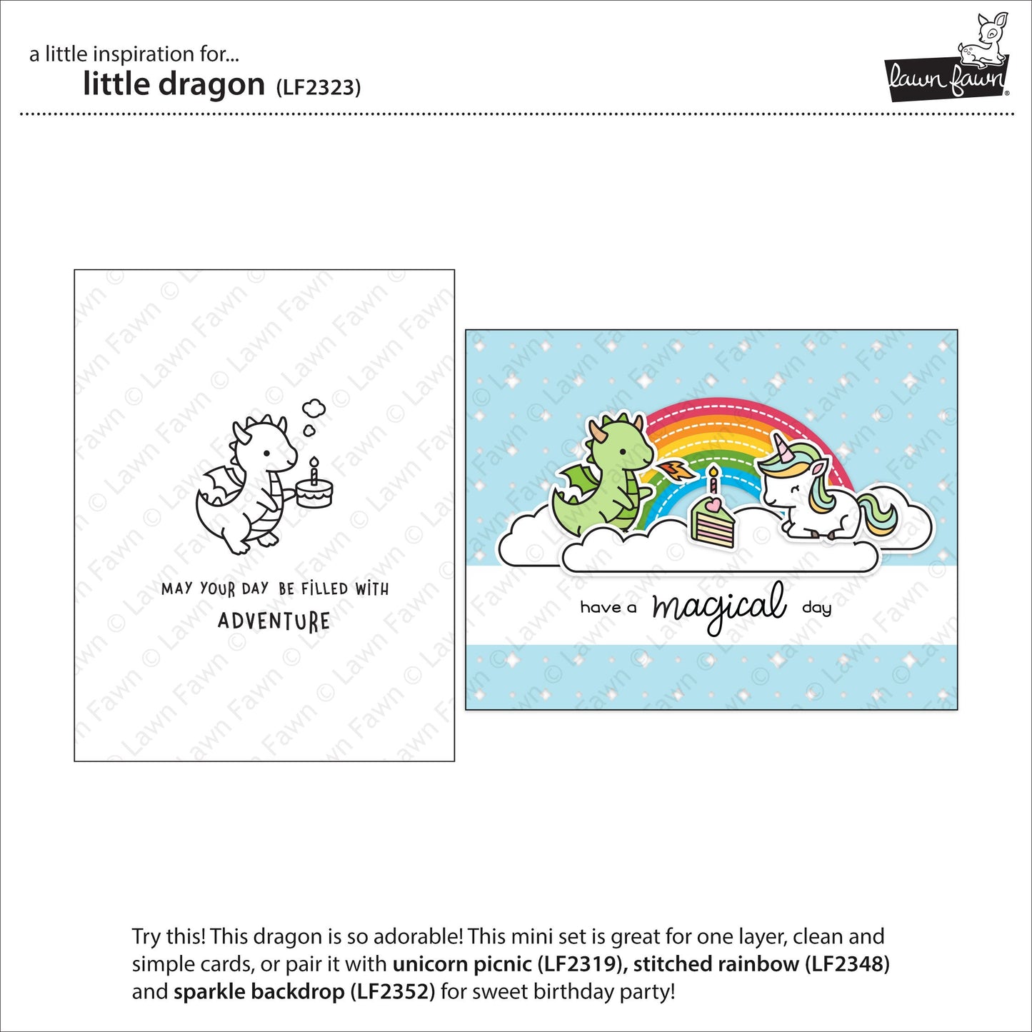 Lawn Fawn - Little Dragon