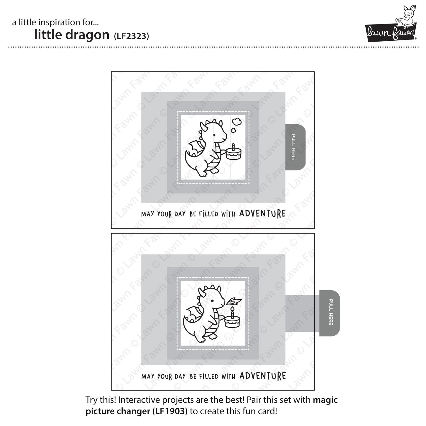 Lawn Fawn - Little Dragon