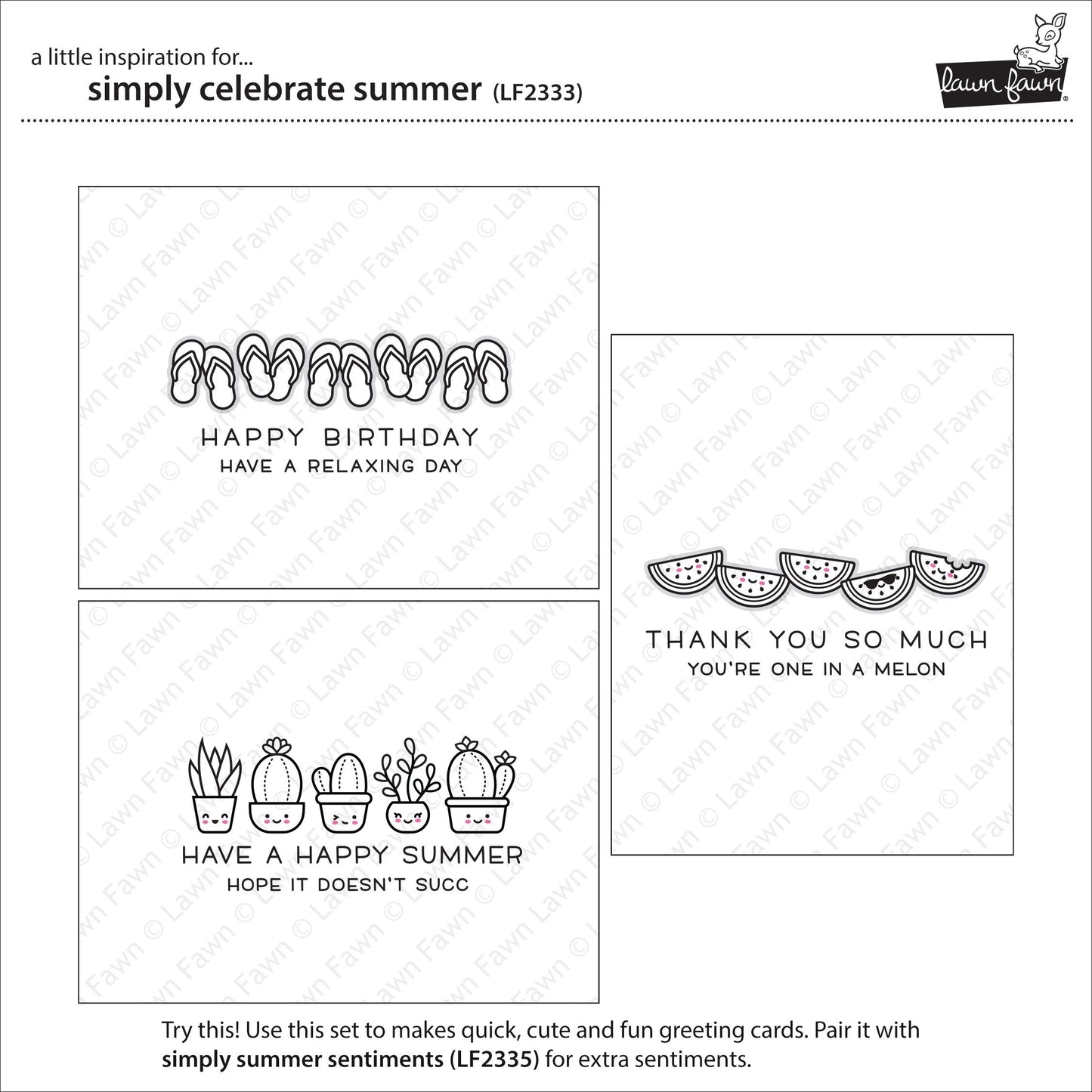 Lawn Fawn - Simply Celebrate Summer