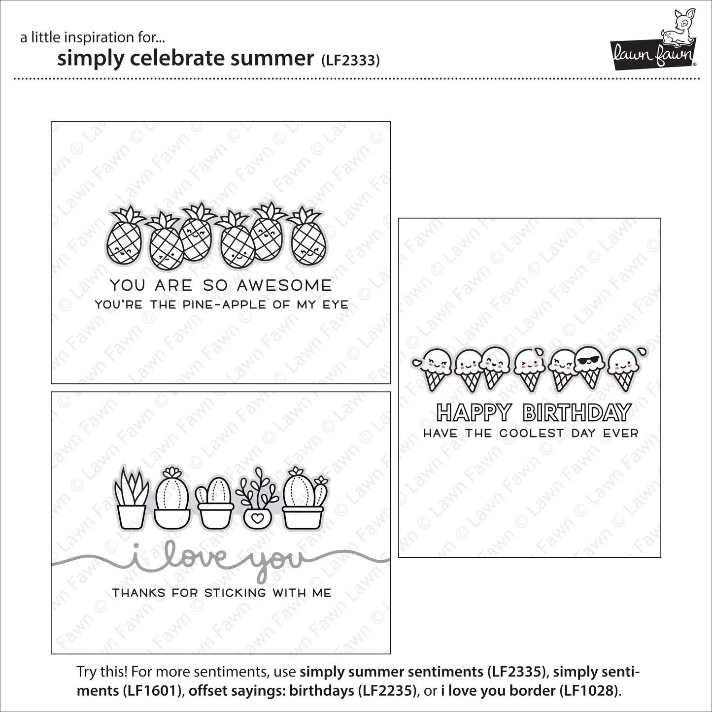 Lawn Fawn - Simply Celebrate Summer