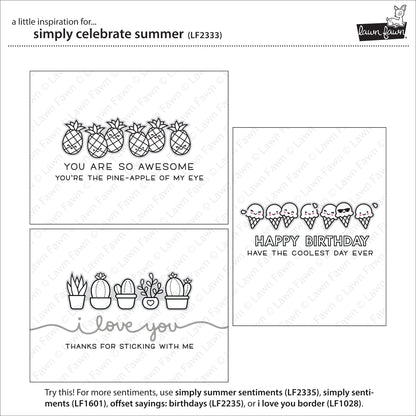 Lawn Fawn - Simply Celebrate Summer