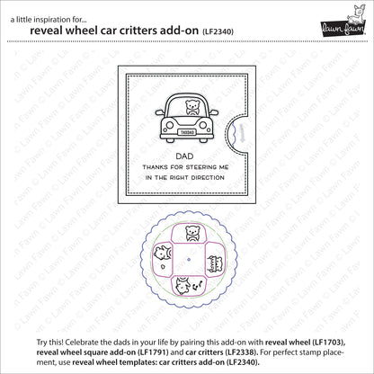 Lawn Fawn - Reveal Wheel Car Critters Add-On
