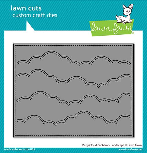 Lawn Fawn - Puffy Cloud Backdrop: Landscape