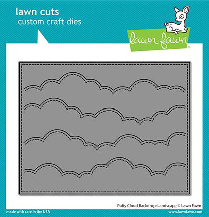 Lawn Fawn - Puffy Cloud Backdrop: Landscape