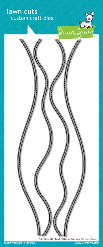 Lawn Fawn - Slimline Stitched Hillside Borders