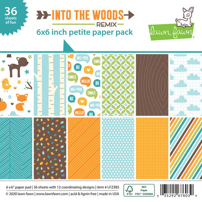 Lawn Fawn - Into The Woods Remix - Petite Paper Pack 6x6"