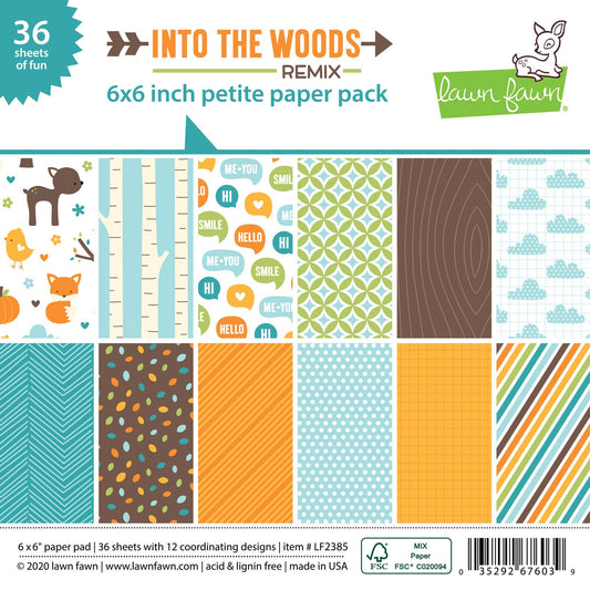 Lawn Fawn - Into The Woods Remix - Petite Paper Pack 6x6"