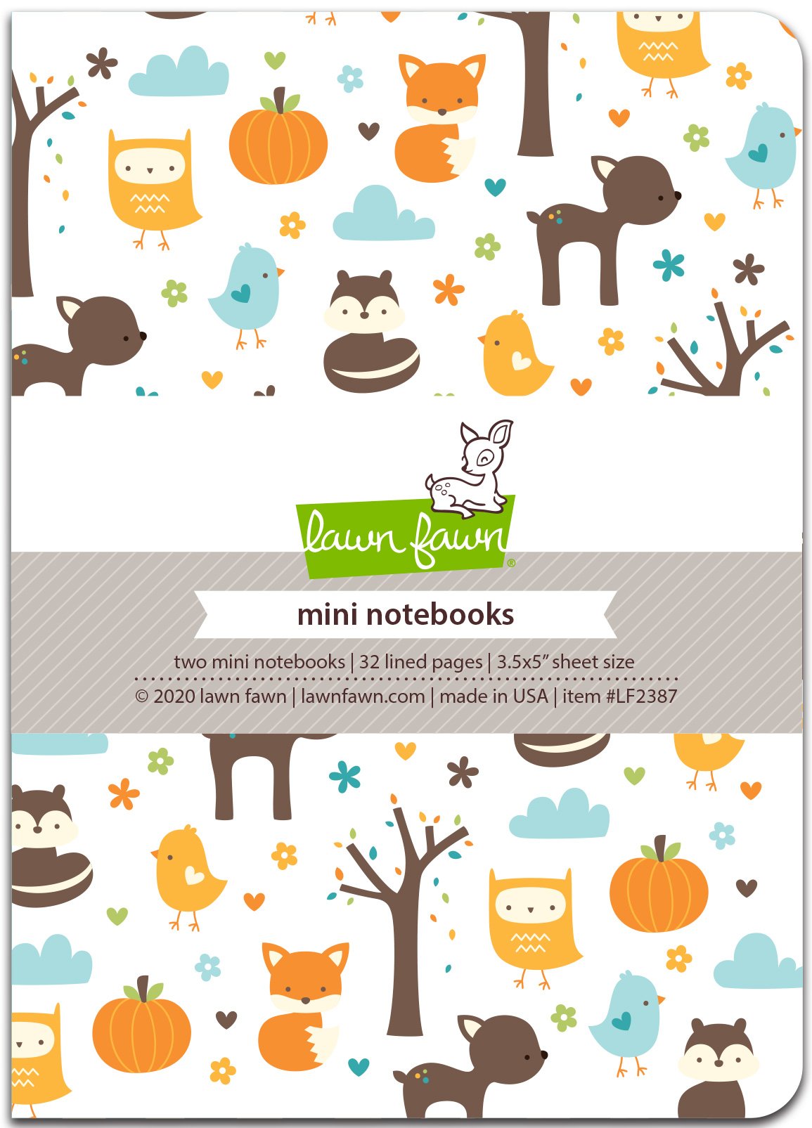 Lawn Fawn - Into The Woods Remix - Mini Notebooks