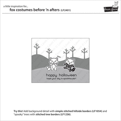 Lawn Fawn - Fox Costumes Before 'n Afters