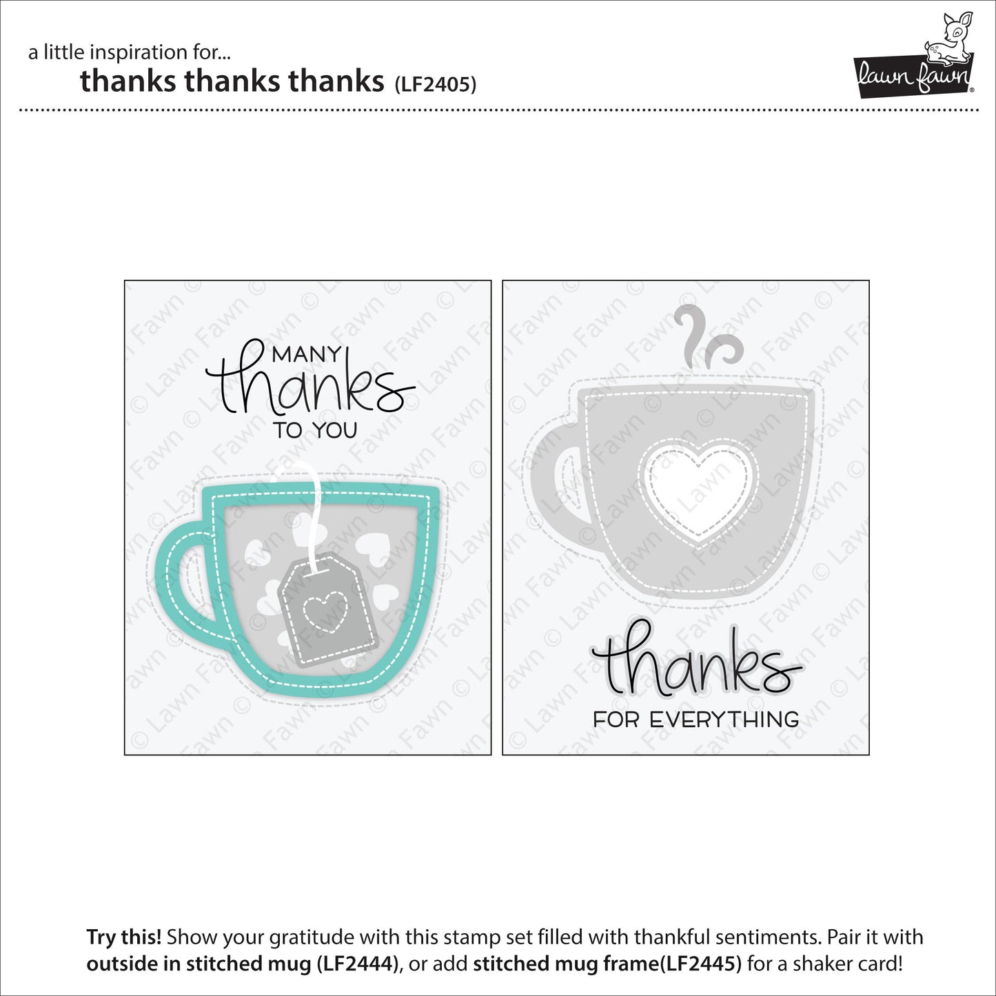 Lawn Fawn - Thanks Thanks Thanks