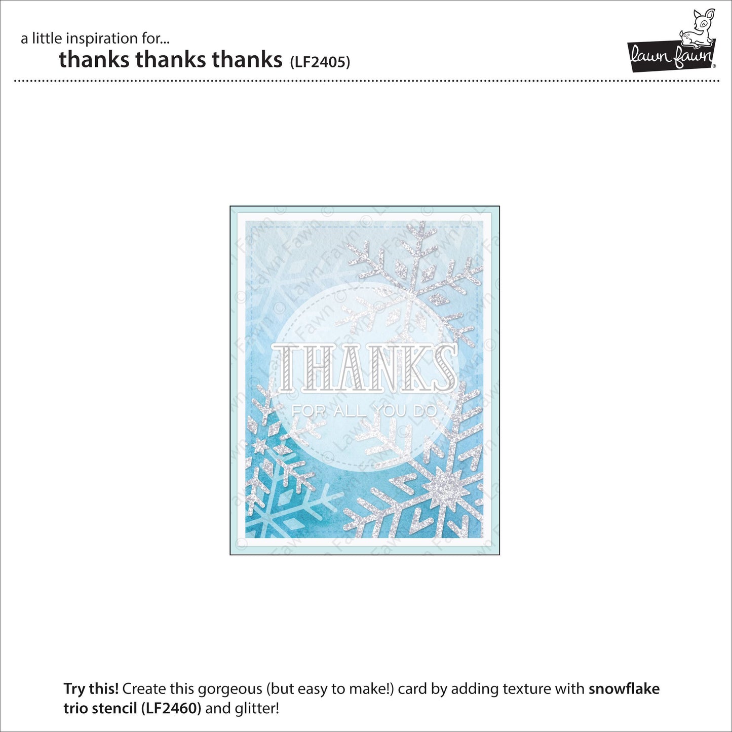 Lawn Fawn - Thanks Thanks Thanks