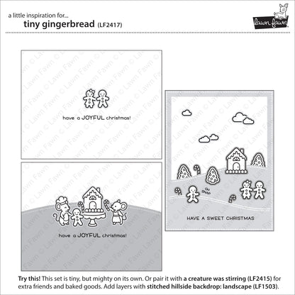 Lawn Fawn - Tiny Gingerbread