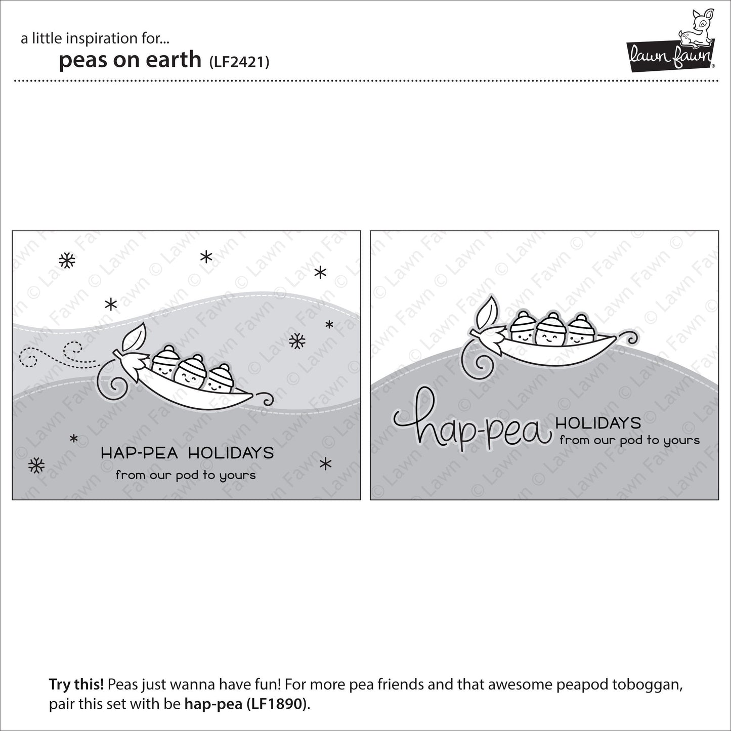 Lawn Fawn - Peas On Earth