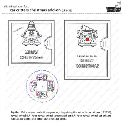Lawn Fawn - Car Critters Christmas Add-On