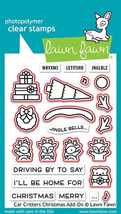 Lawn Fawn - Car Critters Christmas Add-On - Lawn Cuts