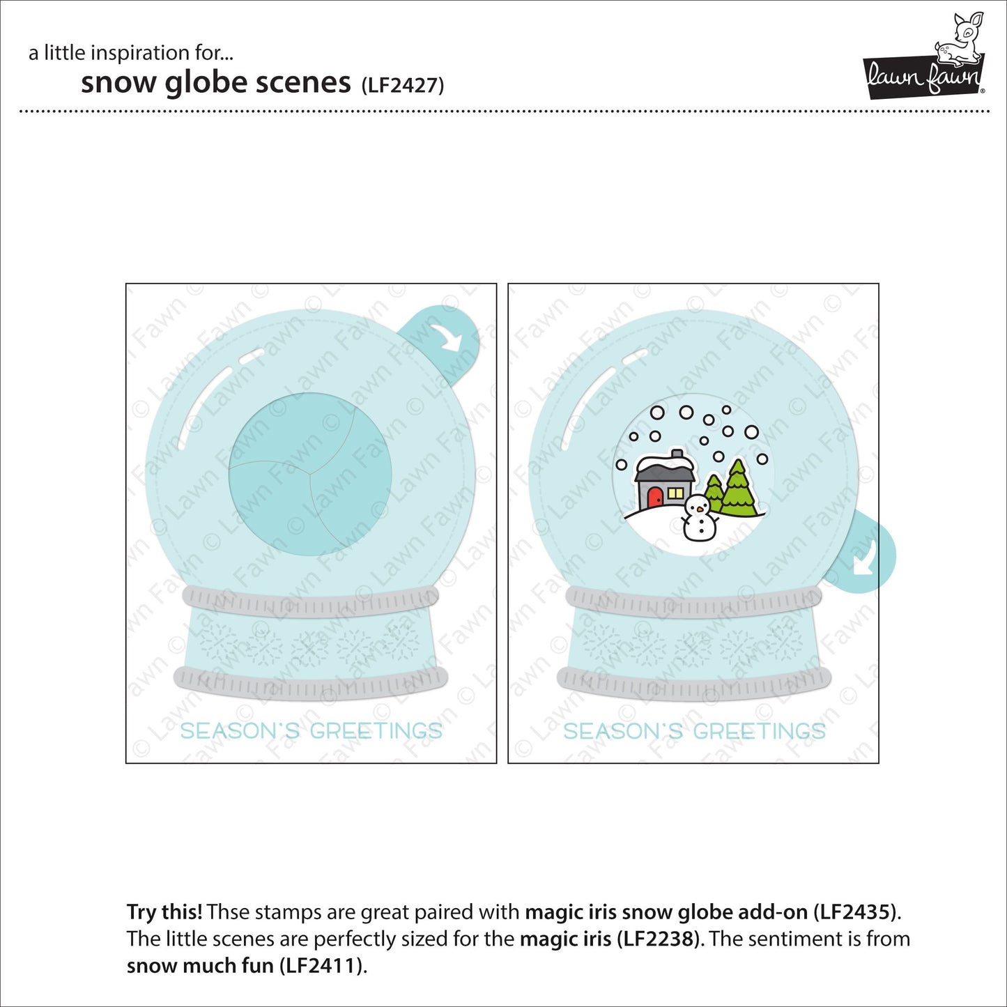Lawn Fawn - Snow Globe Scenes