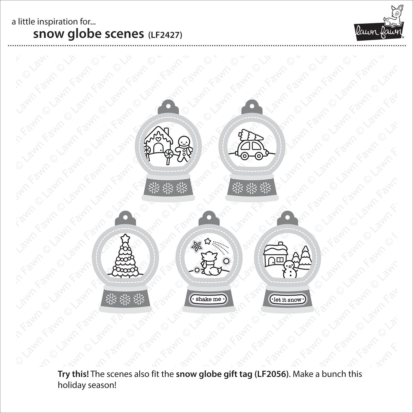Lawn Fawn - Snow Globe Scenes