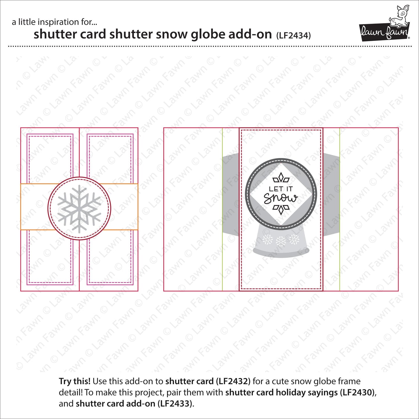 Lawn Fawn - Shutter Card Snow Globe Add-On